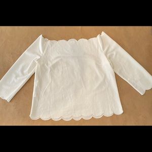 White off the shoulder shirt